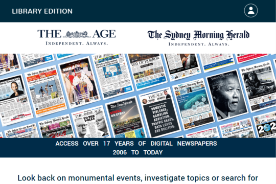 SMH and The Age Library Edition