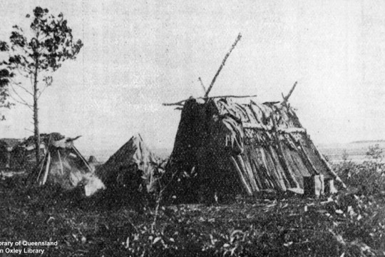 Shelters at Boggimbah Fraser Island 1902