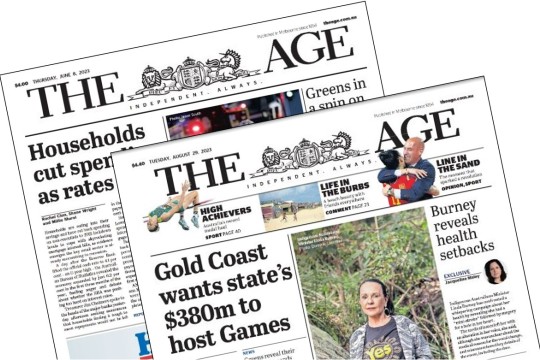 Newspaper images from The Age Library Edition database