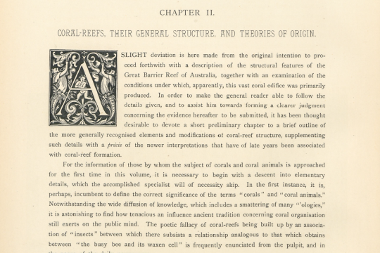 Chapter II Coral-reefs their general structure and theories of origin The Great Barrier Reef of Australia  its products and potentialities  by W Saville-Kent 1893