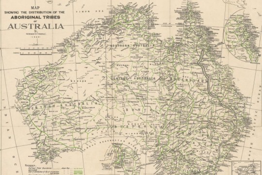 Map showing the distribution of the Aboriginal tribes of Australia (Norman. B. Tindale, 1940) Thumbnail