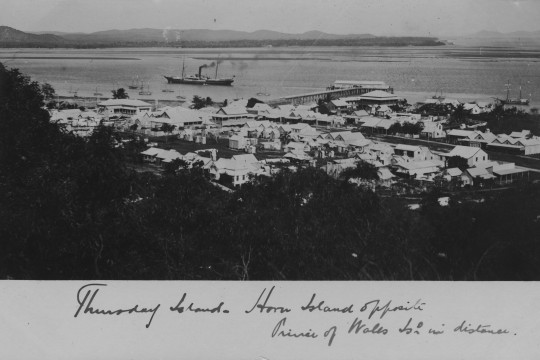 View from Thursday Island looking towards Horn Island Queensland ca 1908