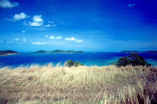 View from mainland to Thursday Island Queensland