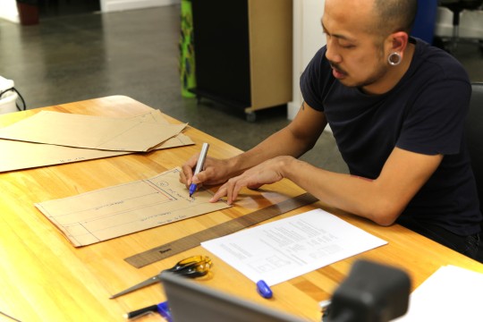 Member working at a bench
