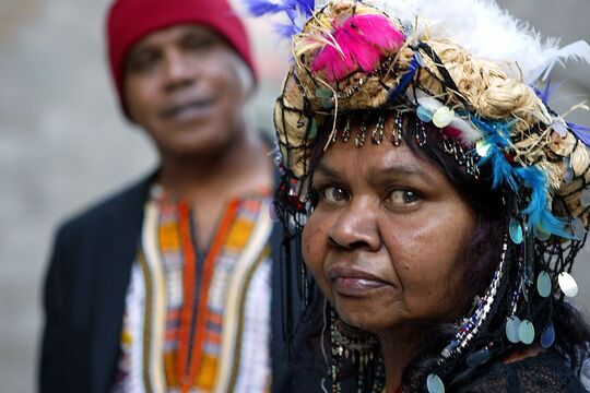 image of two First Nations People from the film