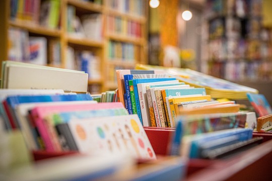 Books on shelf