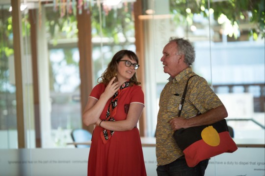 Emma Constance and Glyn Carmichael at Jabu Birriny: land and sea launch. Thumbnail