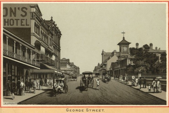 George Street Brisbane around 1887