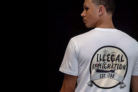 T-Shirt White Illegal Immigration