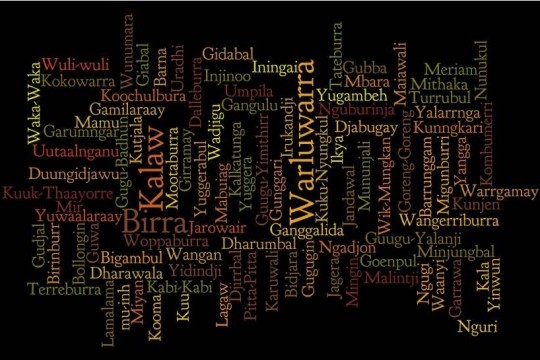 Aboriginal and Torres Strait Islander language words