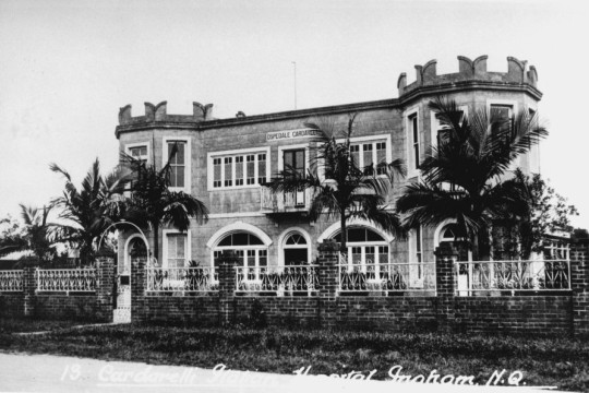Front of the Cardarelli Italian Hospital in Ingham Queensland ca 1936