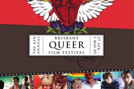 2005 poster for the Brisbane Queer Film Festival