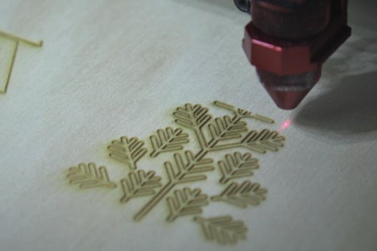 Design made by laser cutter