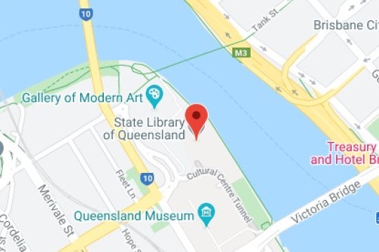 Google Map view of State Library location