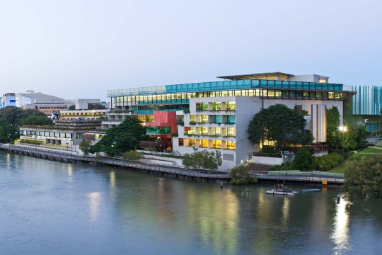 State Library of Queensland building panorama