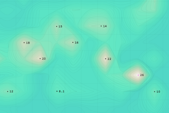 Topographic map