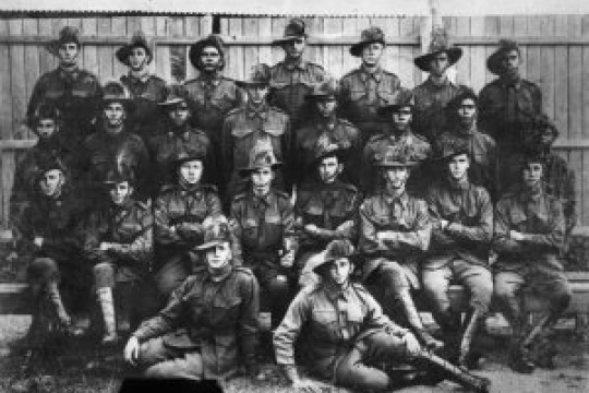 Aboriginal soldiers were photographed with the 1st reinforcement to Egypt