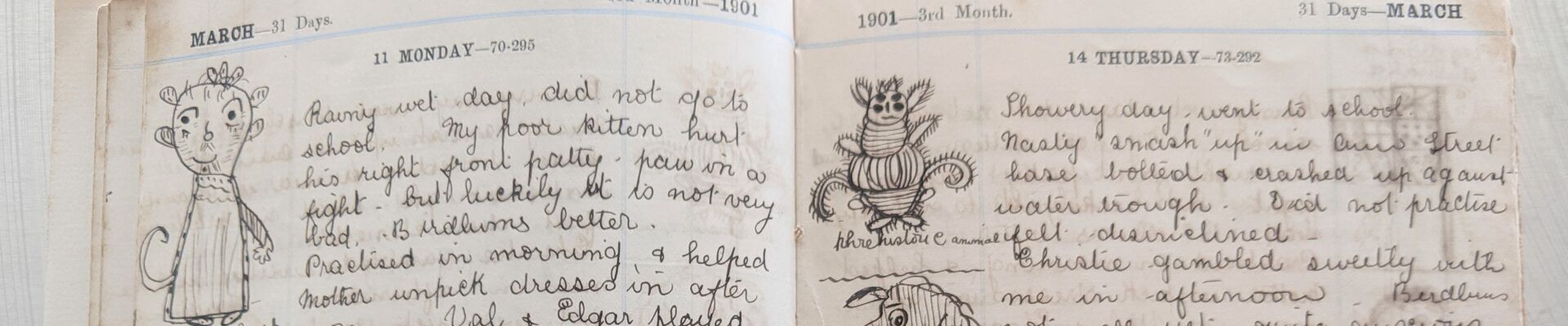 M 1510 Dorothy Leslie Diary 1901-1905