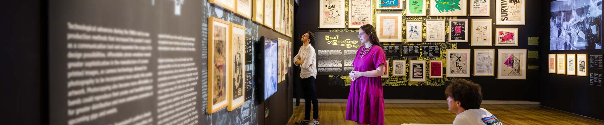 People in the Cut Copy exhibition at State Library