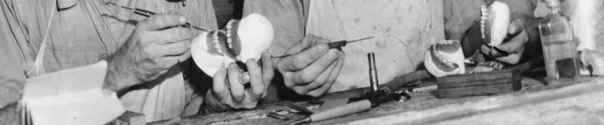 Demonstration of denture construction Brisbane 1940