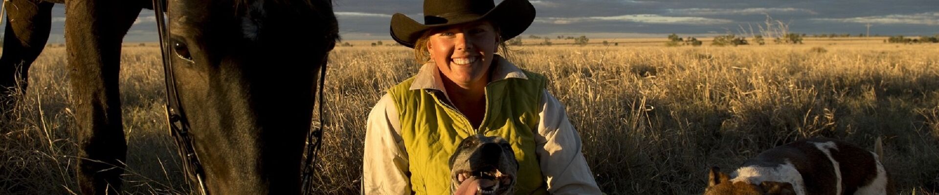 Drover Leah Garret in Ilfracombe Queensland 2013