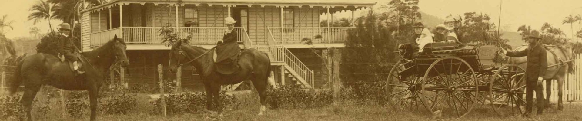 Managers residence at the Pioneer Sugar Plantation outside Mackay ca 1880