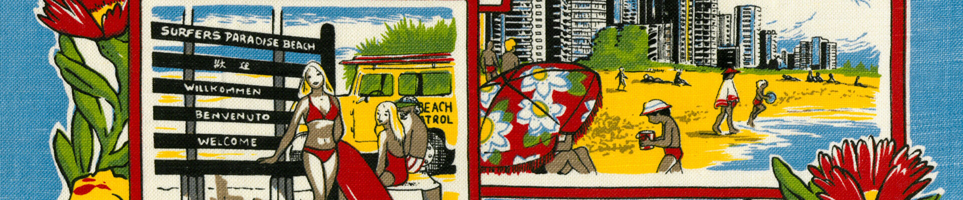 Queensland Tea Towel - tropical
