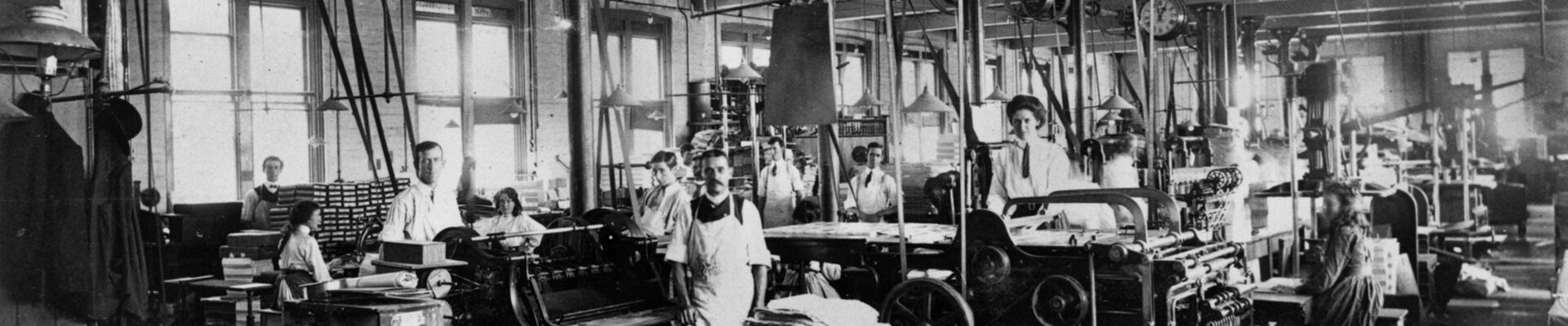 Inside the Government Printing Office, Brisbane, ca. 1912 Inside the Government Printing Office Brisbane ca 1912
