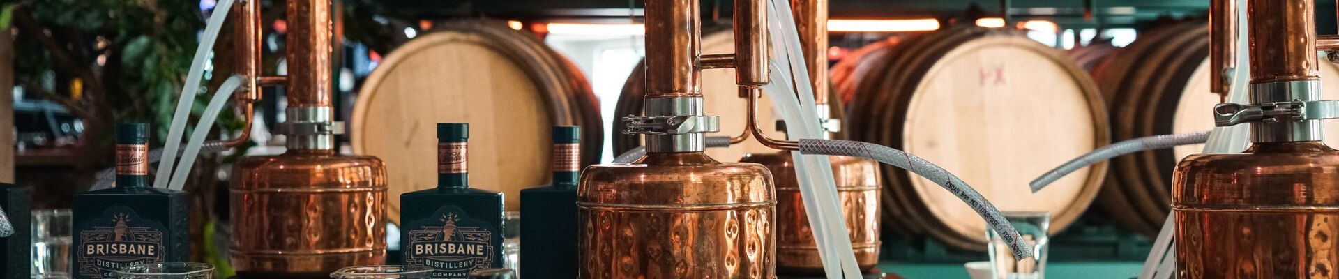 View of the Gin School workshop space at the Brisbane Distillery Company in West End