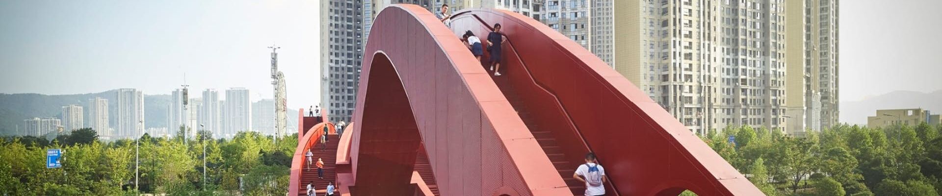 Lucky Knot Steel Pedestrian Bridge by NEXT Architects Lucky Knot Steel Pedestrian Bridge by NEXT Architects