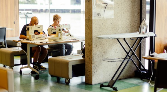 Sewing at The Edge window bays