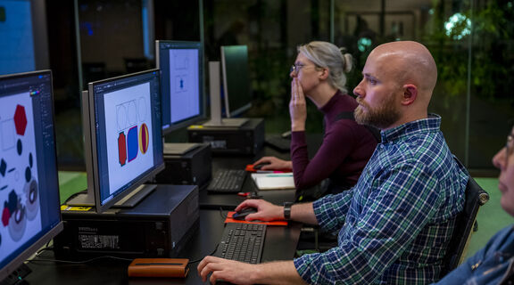 Edge users participating in a vector design workshop.