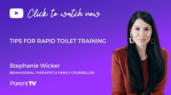 Tips for rapid toilet training
