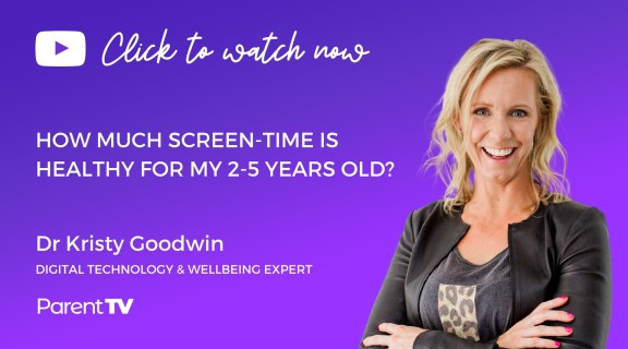 How much screen-time is healthy for my pre-schooler 2-5 years old?