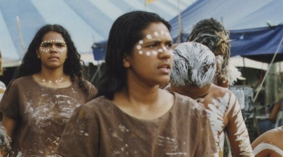  Jagera Jarjum dancers at the Woodford Folk Festival