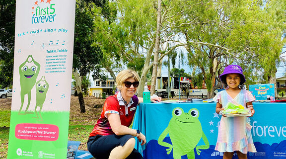 Fiona from Townsville Citylibraries' First 5 Forever program