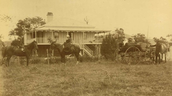 Manager's residence at the Pioneer Sugar Plantation outside Mackay, ca. 1880