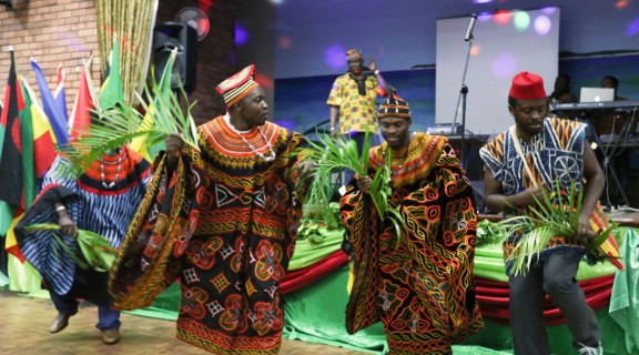 Traditional African dance at the Africa Day Celebrations. Photo by Dean Saffron.