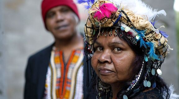 image of two First Nations People from the film