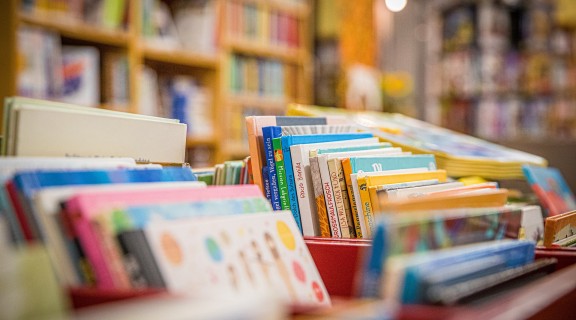 Books on shelf
