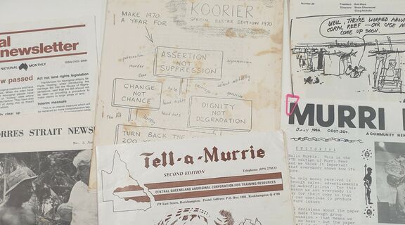 A selection of newsletters from the Lambert McBride collection. State Library of Queensland