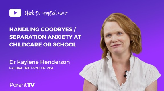 Handling goodbyes / separation anxiety at childcare or school