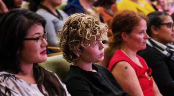 Talking Ideas audience sitting in auditorium