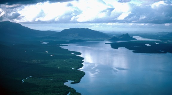 Aerial view of Hinchinbrook Island, 1984