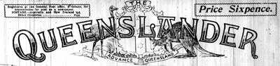 Title header for the newspaper "The Queenslander" ca.1904