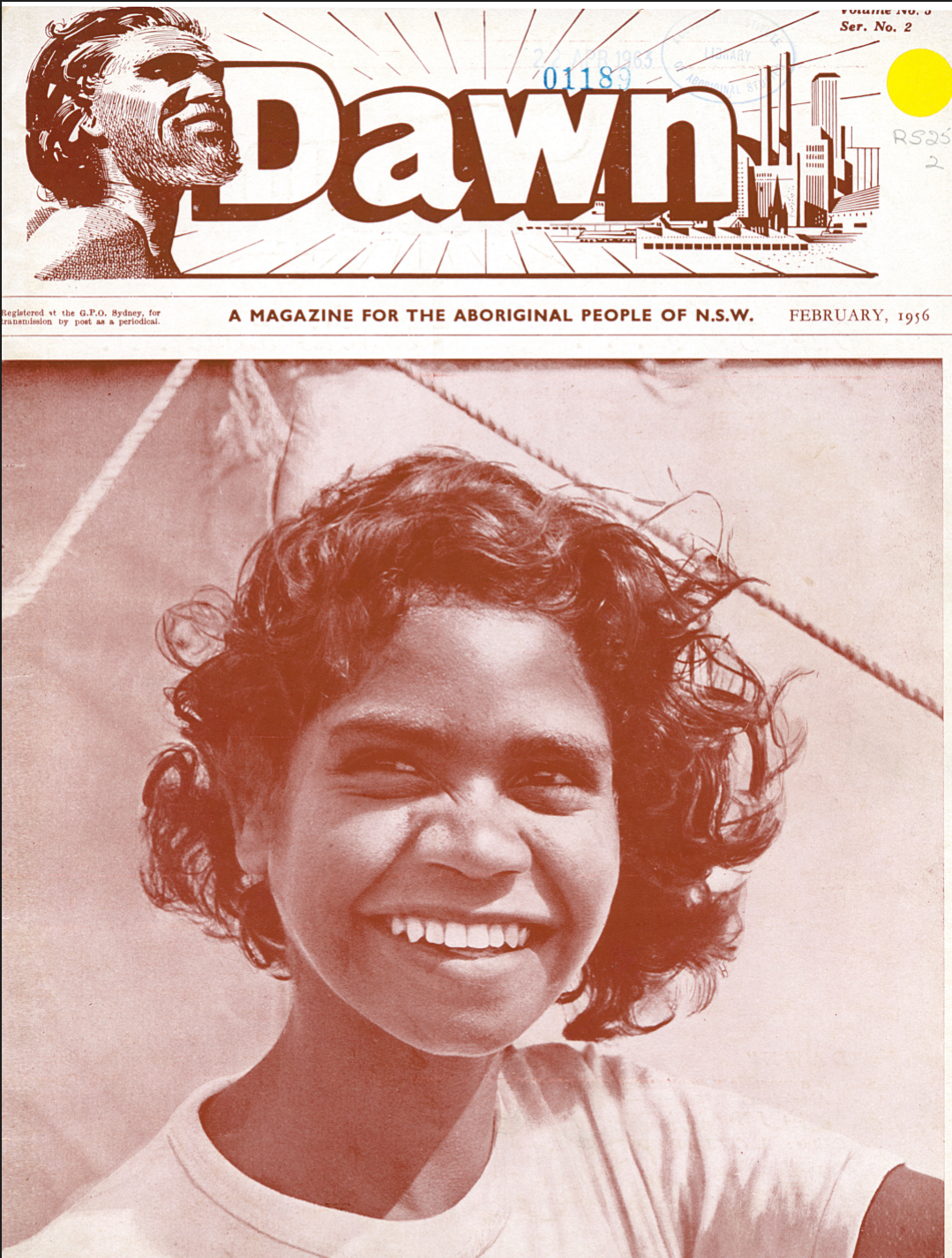Grandma Joanie West on the cover of Dawn Magazine February 1956