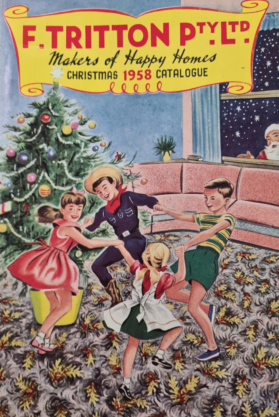 Cover of F. Tritton Pty Ltd Christmas catalogue 1958./ F. Tritton Pty Ltd.