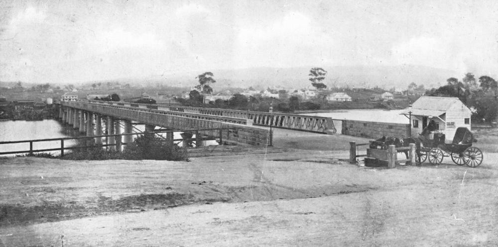  Victoria Bridge soon after completion Brisbane 1874