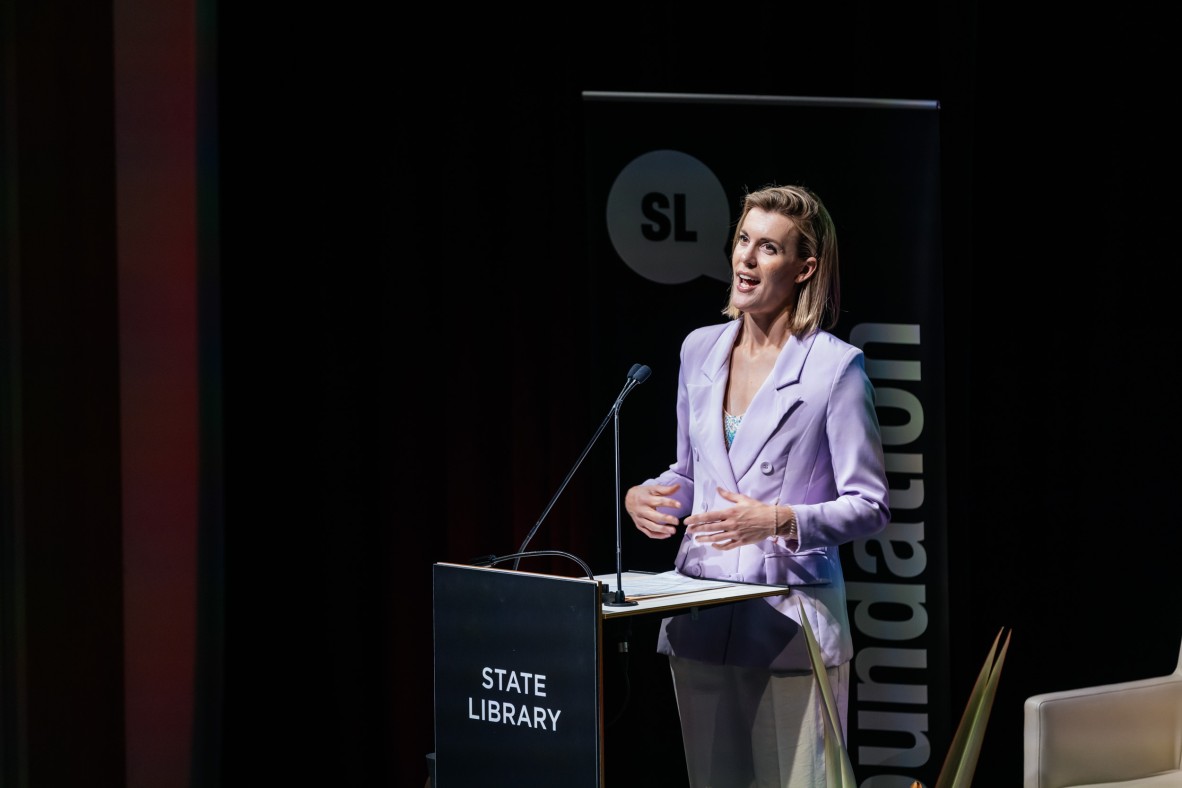 2024 Queensland Memory Awards MC, Kat Feeney, ABC Radio presenter and journalist.
