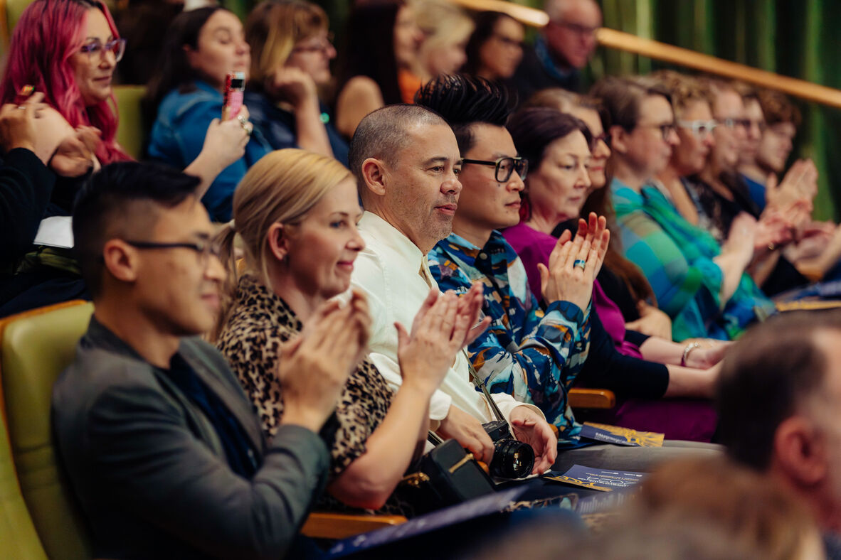 Audience members applaud during the 2024 Queensland Literary Awards ceremony